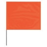 Plain Marking Flag Orange 4 in. x 5 in. w/ 21 in. Steel Staff