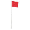 Plain Marking Flag Red 4 in. x 5 in. with 21 in. Steel Staff (100/Bundle)
