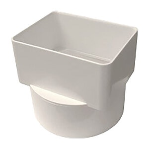 Rafferty Downspout Adapter PVC 2 in. x 3 in. x 4 in.