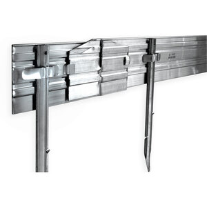 Permaloc ProSlide Aluminum Landscape Edging Mill Finish 1/8 in. x 4 in. x 16 ft.