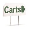 Paraide Dura-Flex Sign White w/ No Carts