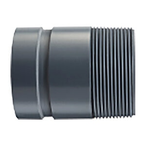 Spears Nipple Sch 80 PVC 2 in. x 4 in. Thread x Groove