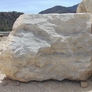 Boulder Limestone White With Color Quarried Flat