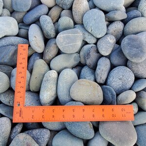 Bagged Mexican Beach Pebbles Black 2 - 3 in.