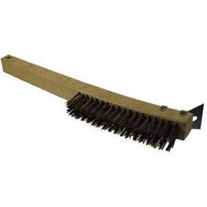 Long Handle Wire Brush w/ Scraper