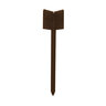 Border Concepts Universal Corner with Built-In Stake Brown