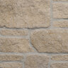 Sawn Thin Veneer Cottonwood Limestone Dimensional Tumbled 2/5/7 Course Height Corners (6 ln. ft./box)