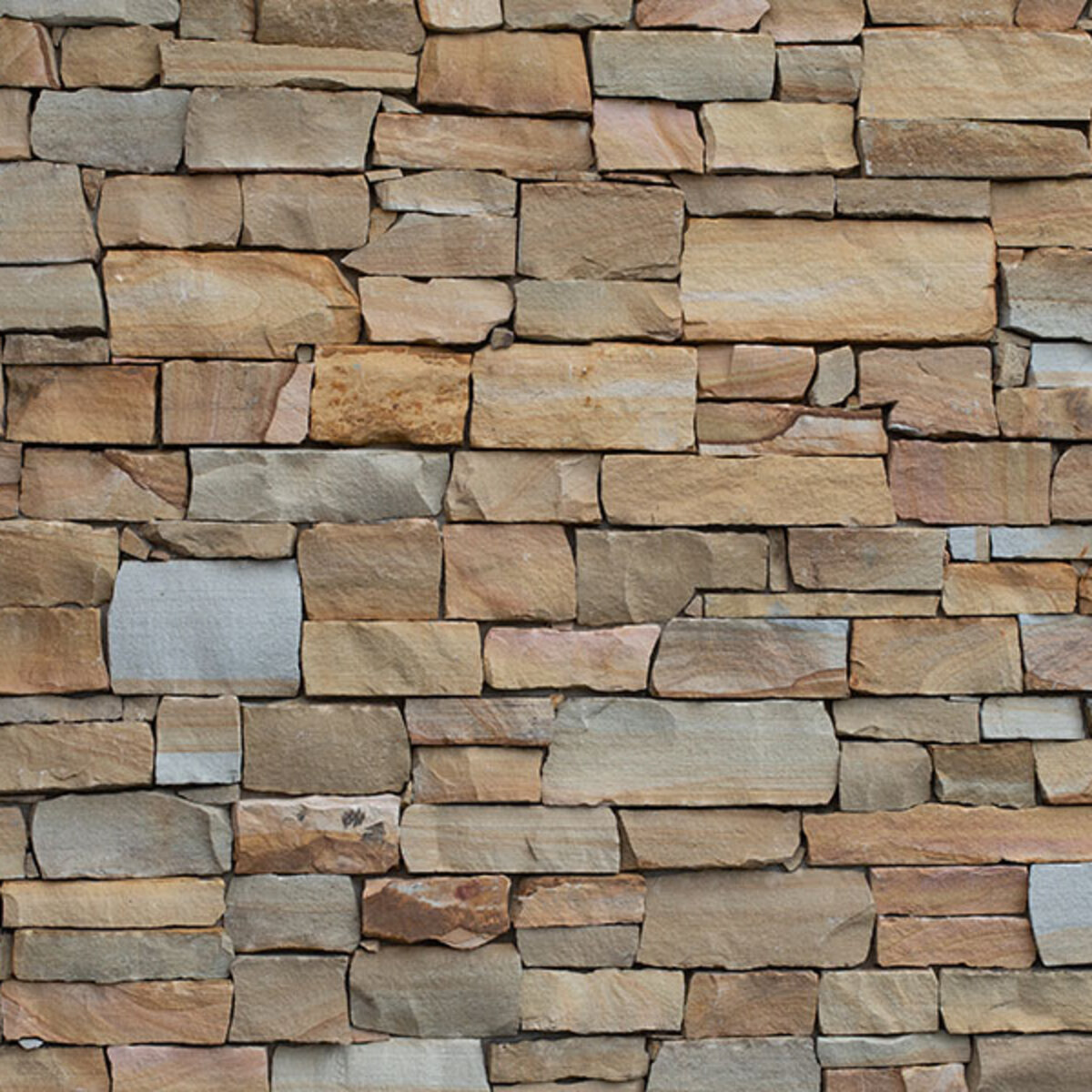 Building Stone Tennessee Variegated Brown Strip Rubble (4 in. Snapped ...