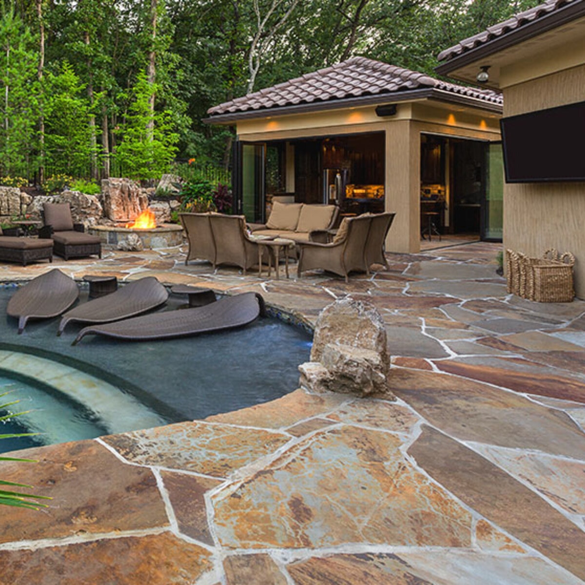 Flagstone Oklahoma Brown Stand Up Prime Select 1 in. - | SiteOne