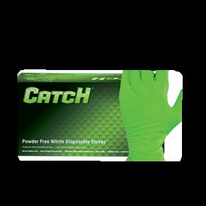 Neon Green Nitrile Textured Gloves - XL