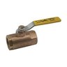 1-1/2 Bronze Ball Valve Wt/100 172 With SS Latch Locklever