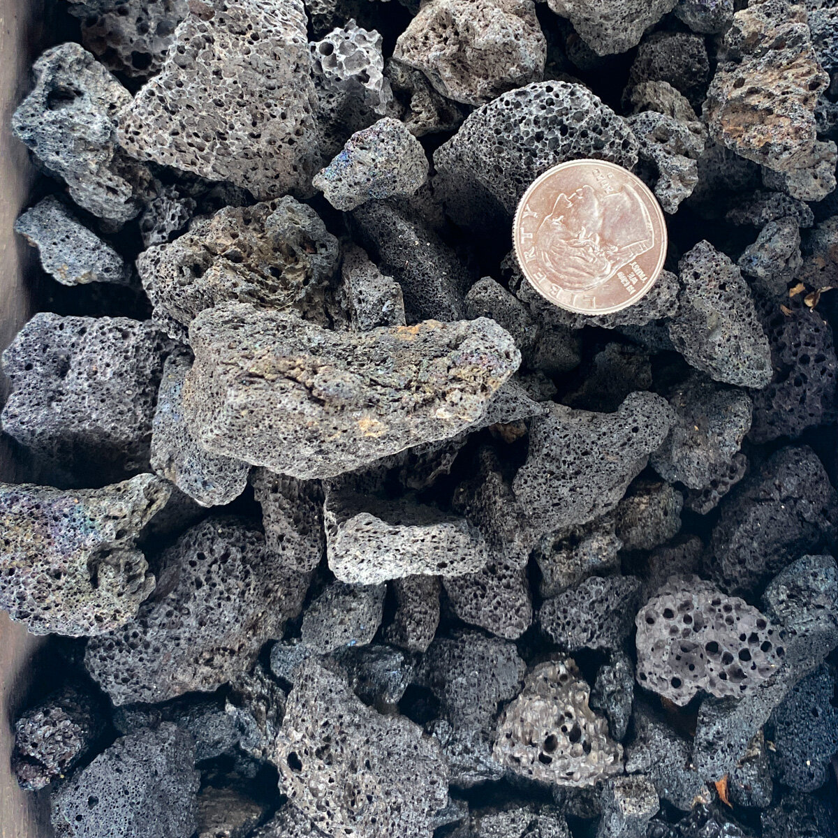 Bagged Black Lava Rock 3/4 in. (1 cu. ft. bag) | SiteOne US
