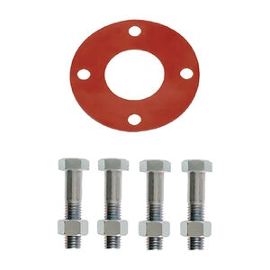 6" FULL FACED RED RUBBER FLANGE GASKET