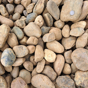 Bulk River Rock Comanche Brown 2 in. x 4 in.