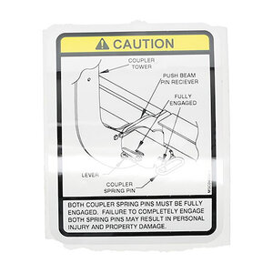 B-OEM Decal Caut Coupler