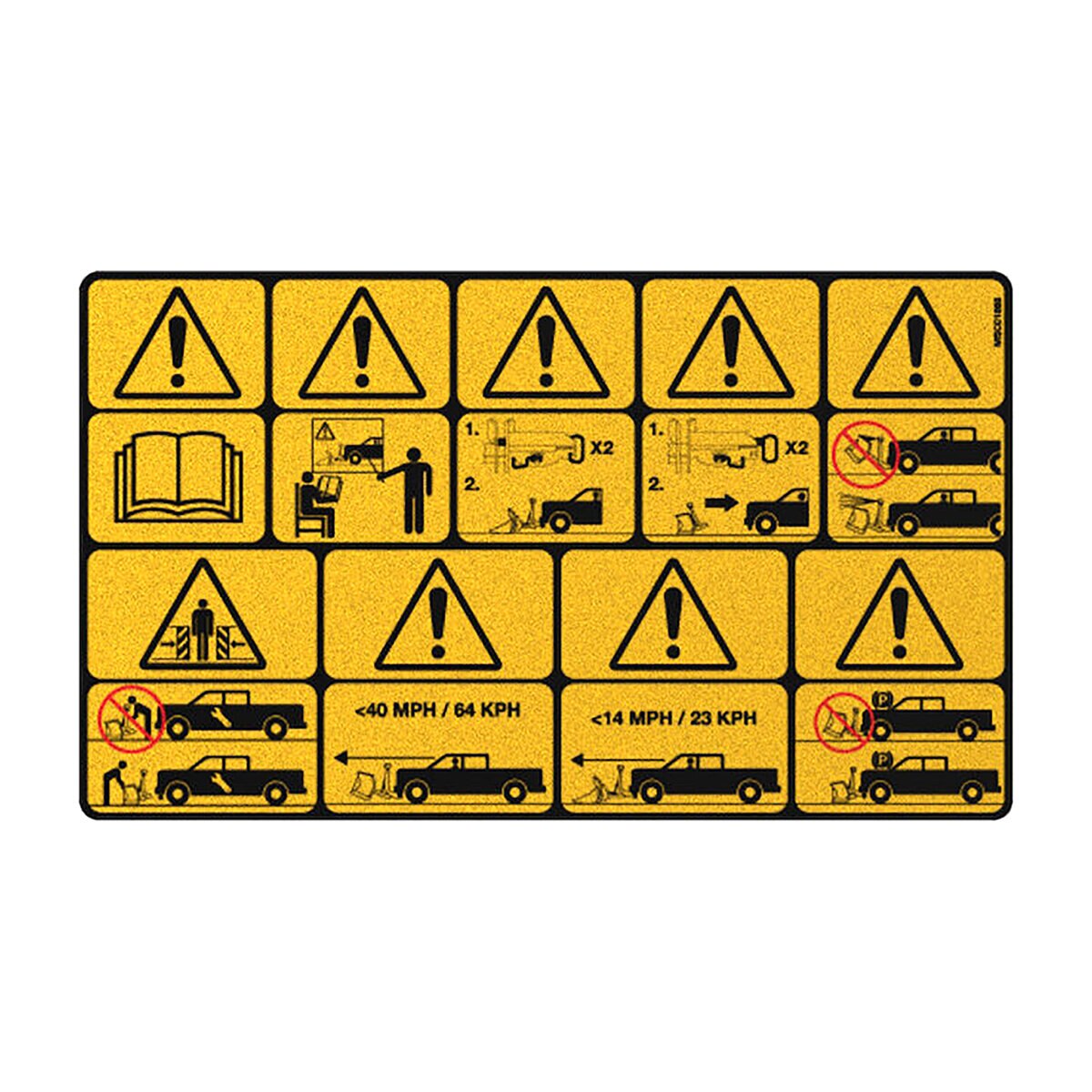 B-OEM Decal Blade Warning | SiteOne