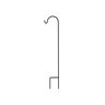 American Gardenworks UrbanGarden Square Sheperd's Hook Hanger Matte Black 12 in. x 65 in.