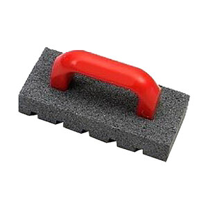 Silicon Carbide Fluted Rubstone with Handle 20 Grit (5/Bx) 6 in. x 3 in. x 1 in.