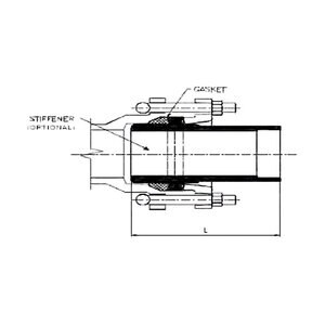 Adapter Accessories 316SS W/C153 MJ x HDPE 10 in.