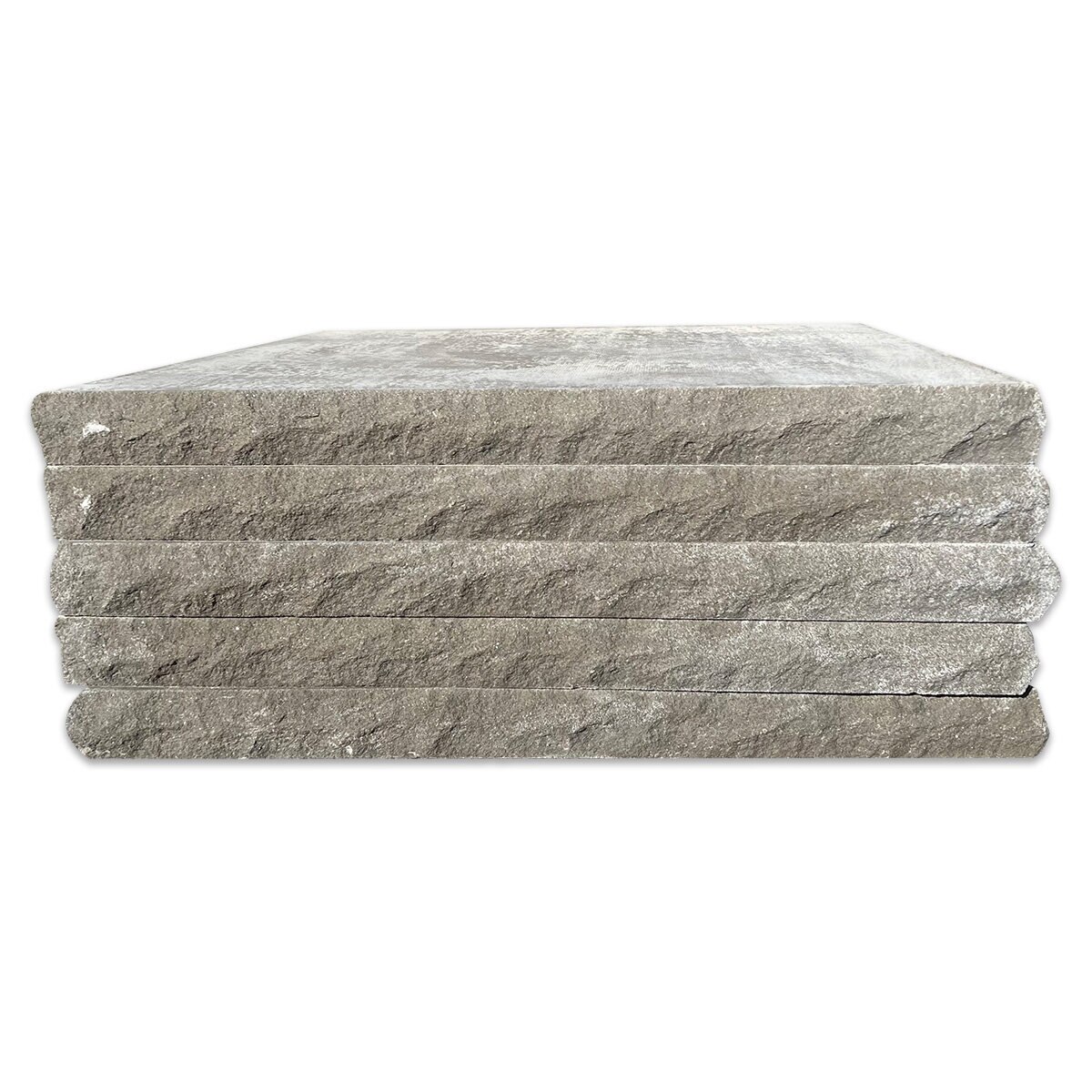 Cap Indiana Limestone Gray Rockface 4 Sides 2 in. x 28 in. x 28 in ...