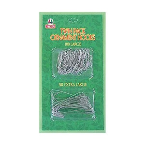 Ornament Hooks Silver (100/ct)