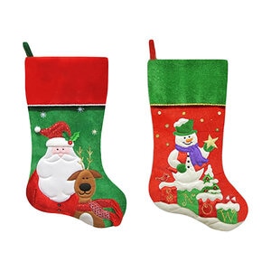 Stocking Santa/Snowman Assorted 20.5 in.