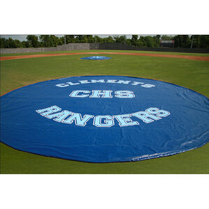 Athletic Field Rain Cover 18 ft. Wind Weighted 18 oz. Vinyl           
