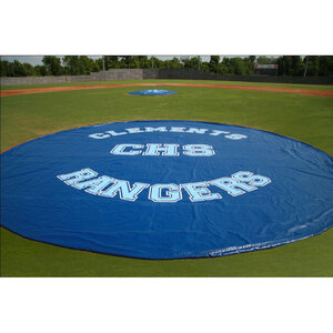 Athletic Field Rain Cover 26 ft. Wind Weighted 18 oz. Vinyl           