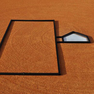 Little League Batter Box Folding Template w/ 6 ft. x 3 ft.