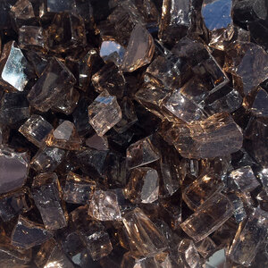 Fireglass Reflective Bronze 1/2 in. 20 lb. Bag