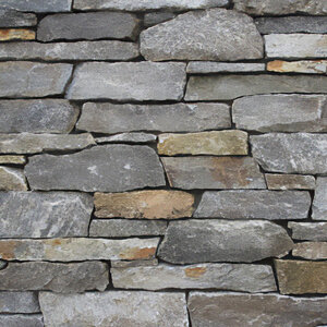 Sawn Thin Veneer Rocky Mountain Granite Ledgestone Flats (150 sq. ft./pallet)