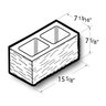 Block Splitface Corner Gray 8 in. x 8 in. x 16 in. (50 pc./pallet)