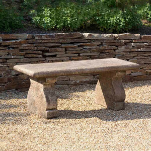 Provencal Bench Brownstone 49-3/4 in. x 20 in. x 19-1/2 in.