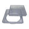 Square Pour-a-Lid Pool Skimmer Cover Frosted 11 in.