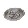 Athena Fire Pit Ring 19 in. Round Drop-In Pan Stainless w/ 12 in. Burner