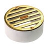 BRASS DROP-IN GRATE W/PLAST 4 in.
