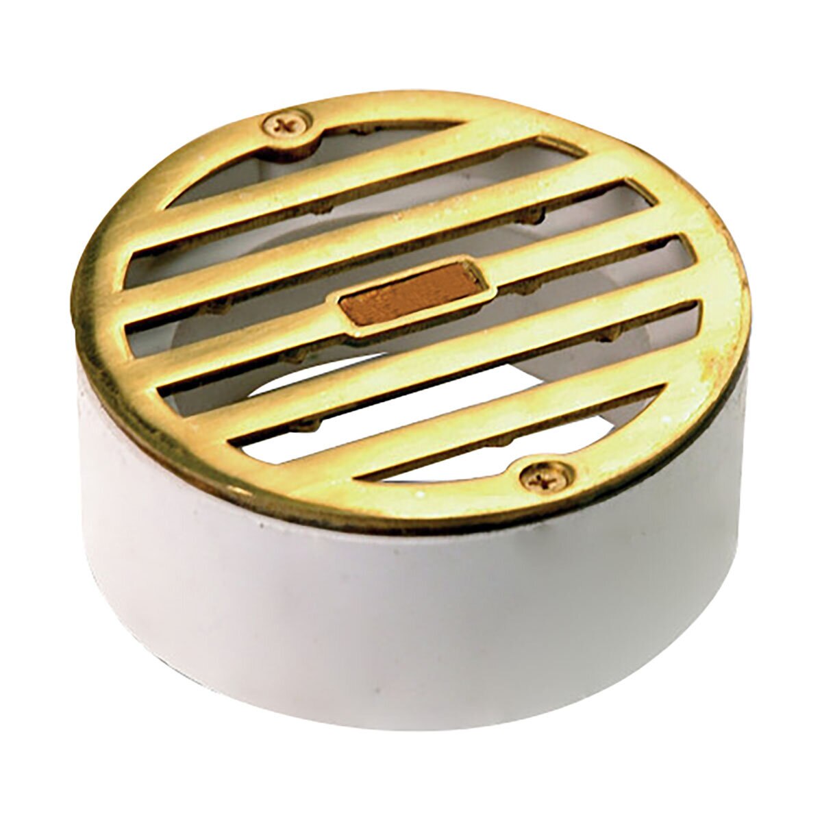BRASS DROP-IN GRATE W/PLAST 4 in | SiteOne US