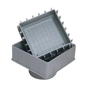 Square Porable/ Paver Drain Grate Gray 6 in.