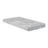 Coping Silver Travertine Bullnose 1 Long 2 in. x 12 in. x 24 in.