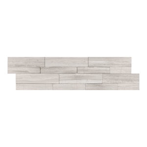 Ledger Panel Haisa Marble 3D Honed Flat 6 in. x 24 in.