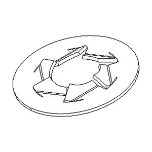 B-OEM Push Nut 1/4 Ss