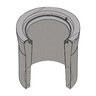 F08 Box (1A Box) round concrete box