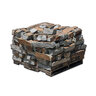 Building Stone Arkansas Mixed Blue/Brown Sandstone (4 in. Chopped) 4 in. Thick
