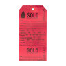Sold Tag 2 Part Number Red 100/pkg. 