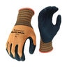 Orange Nylon Double Coat 13 Gauge Glove Large