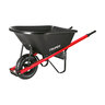 Truper Poly Wheelbarrow Black 6 cu. ft.