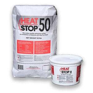 Heat Stop II Dry Refractory Mortar Indoor/Outdoor Use 10 lb. Pail