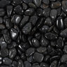 Bagged Ultra Polished Pebbles Black 1/2 - 5/8 in. (50 lb. Bag)