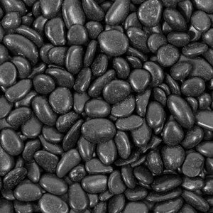 Bagged Polished Pebbles Black 3/8 in. (50 lb. Bag)