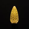 LED C9 Yellow Transparent - Faceted